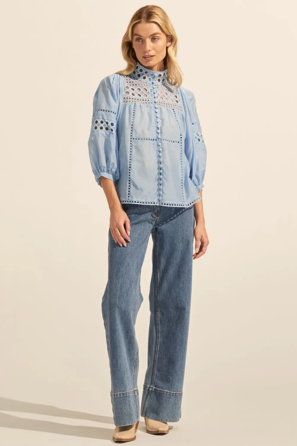zoe kratzmann Dedicate Top-Pale Blue|Women Tops