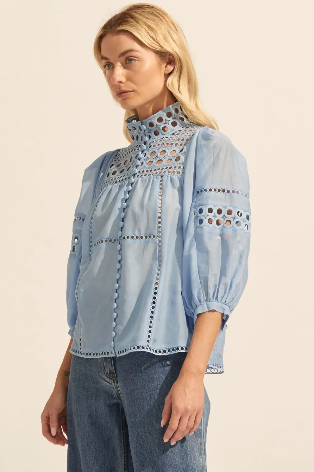 zoe kratzmann Dedicate Top-Pale Blue|Women Tops