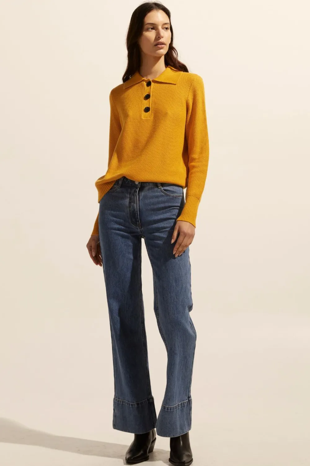 zoe kratzmann Engulf Knit-Ochre|Women Knitwear