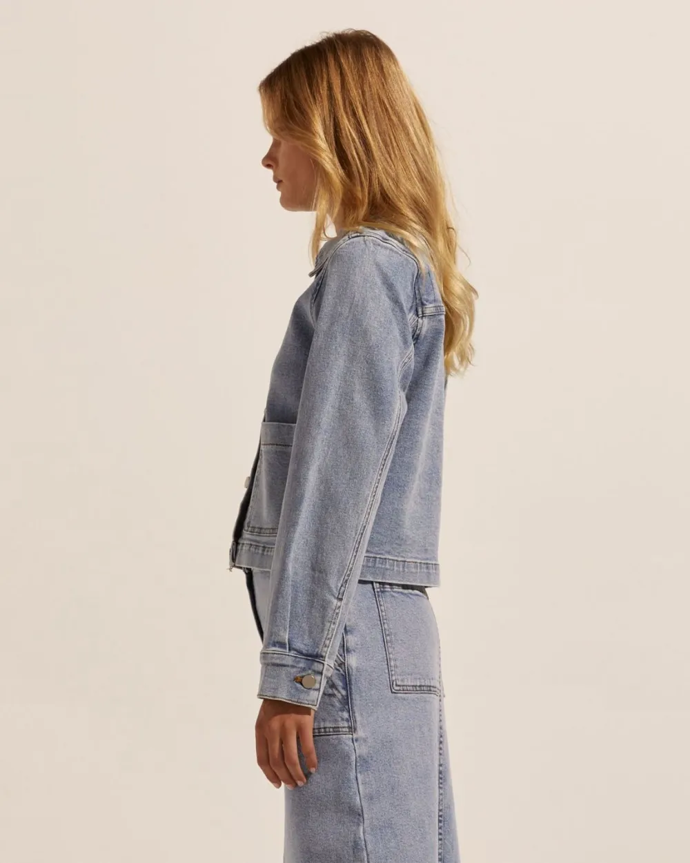 zoe kratzmann Measure Jacket-Washed Denim|Women Jackets