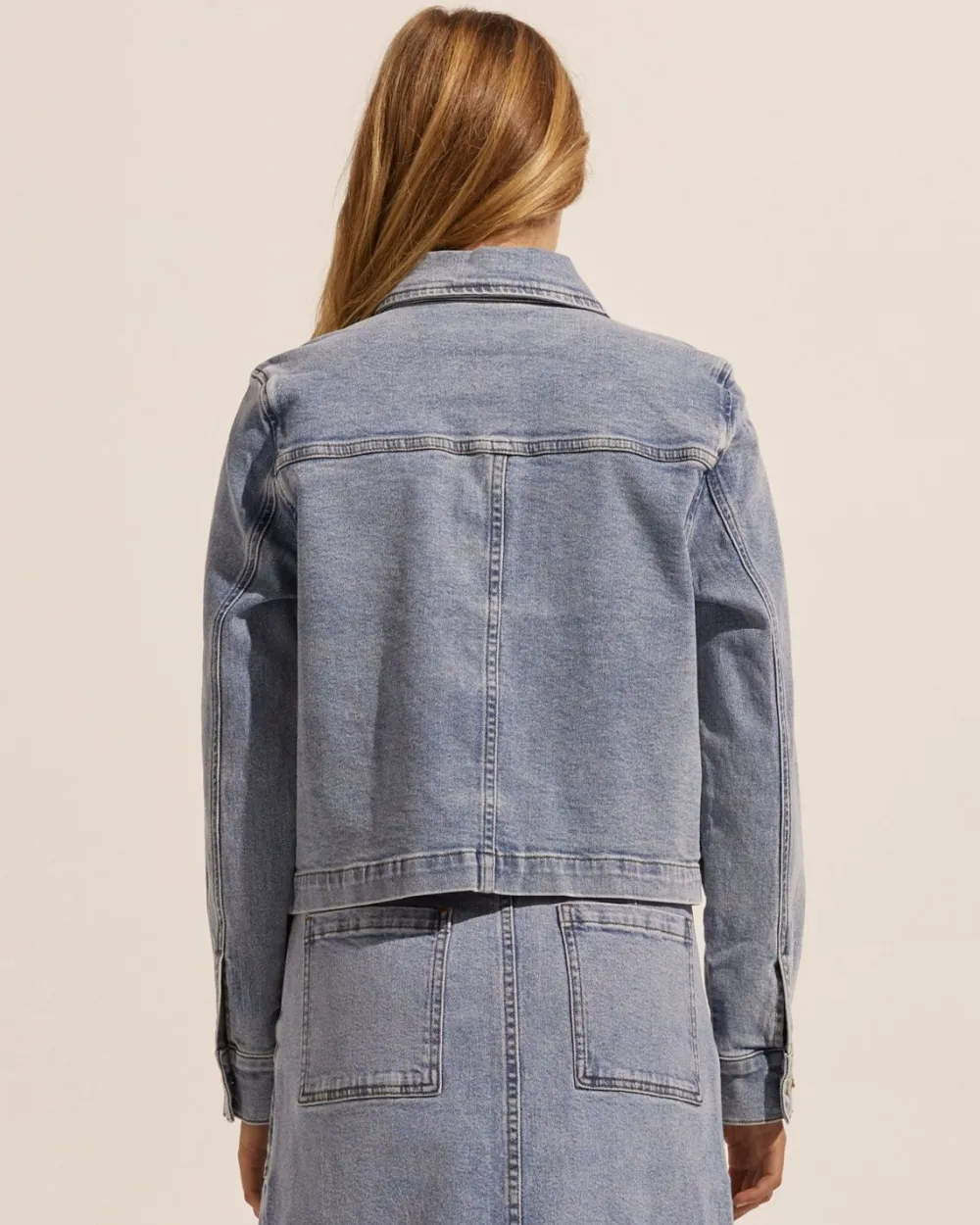 zoe kratzmann Measure Jacket-Washed Denim|Women Jackets
