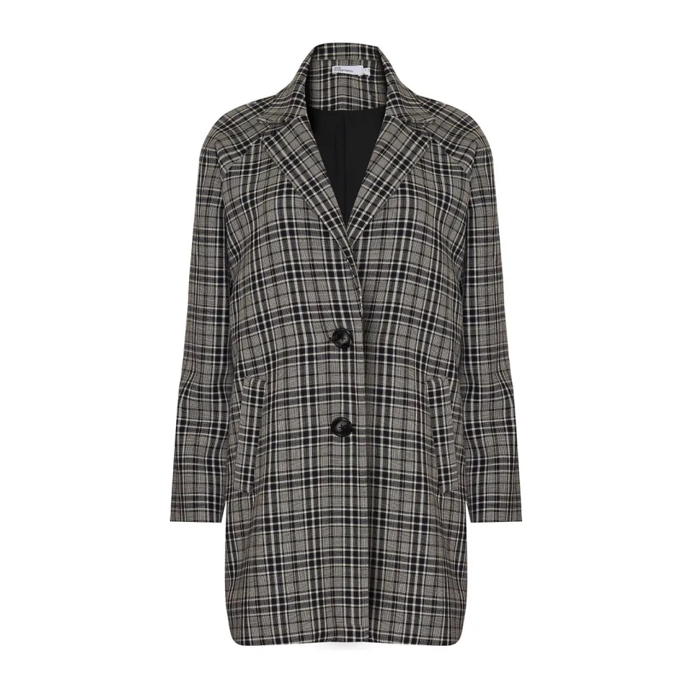 zoe kratzmann Transit Coat-Black Check|Women Coats